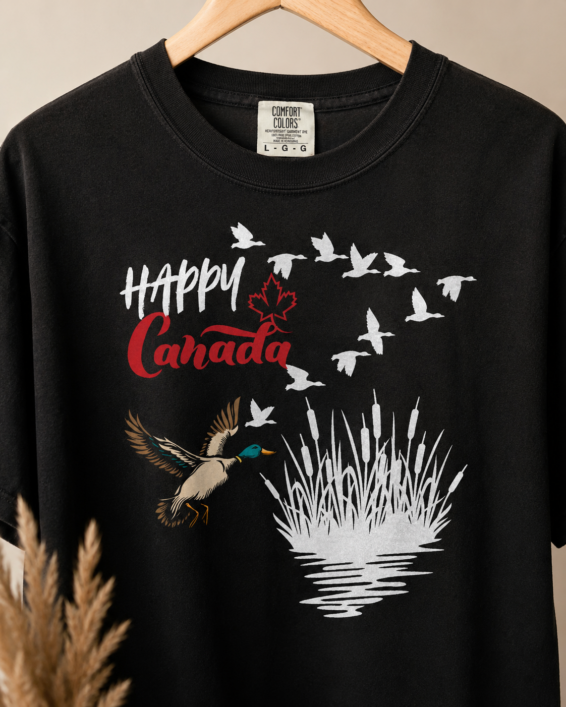 Canada Day Flying Geese T-Shirt — Wildlife Nature Celebration Tee