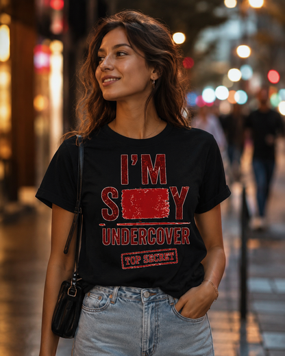 I'm Sexy Undercover — Funny Secret Agent Graphic Tee