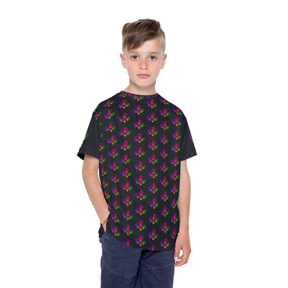 **Colorful Handprint Kids Active Shirt — All-Over Print Jersey**