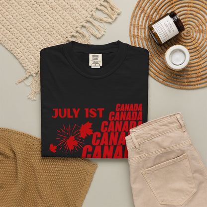 Canada Day Maple Leaf T-Shirt — Patriotic July 1st Celebration Tee
