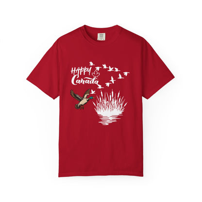 Canada Day Flying Geese T-Shirt — Wildlife Nature Celebration Tee