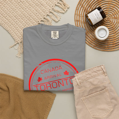 Toronto Soccer Arrival Passport Stamp T-Shirt — July 11, 2026
