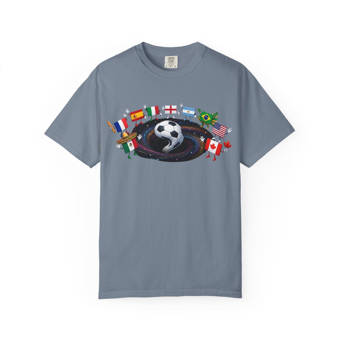 2026 World Soccer Vintage Tee — International Flag Fan T-shirt