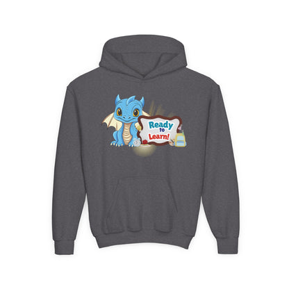 Youth Dragon 'Ready to Learn' Hoodie – Cute Back-to-School Sweatshirt