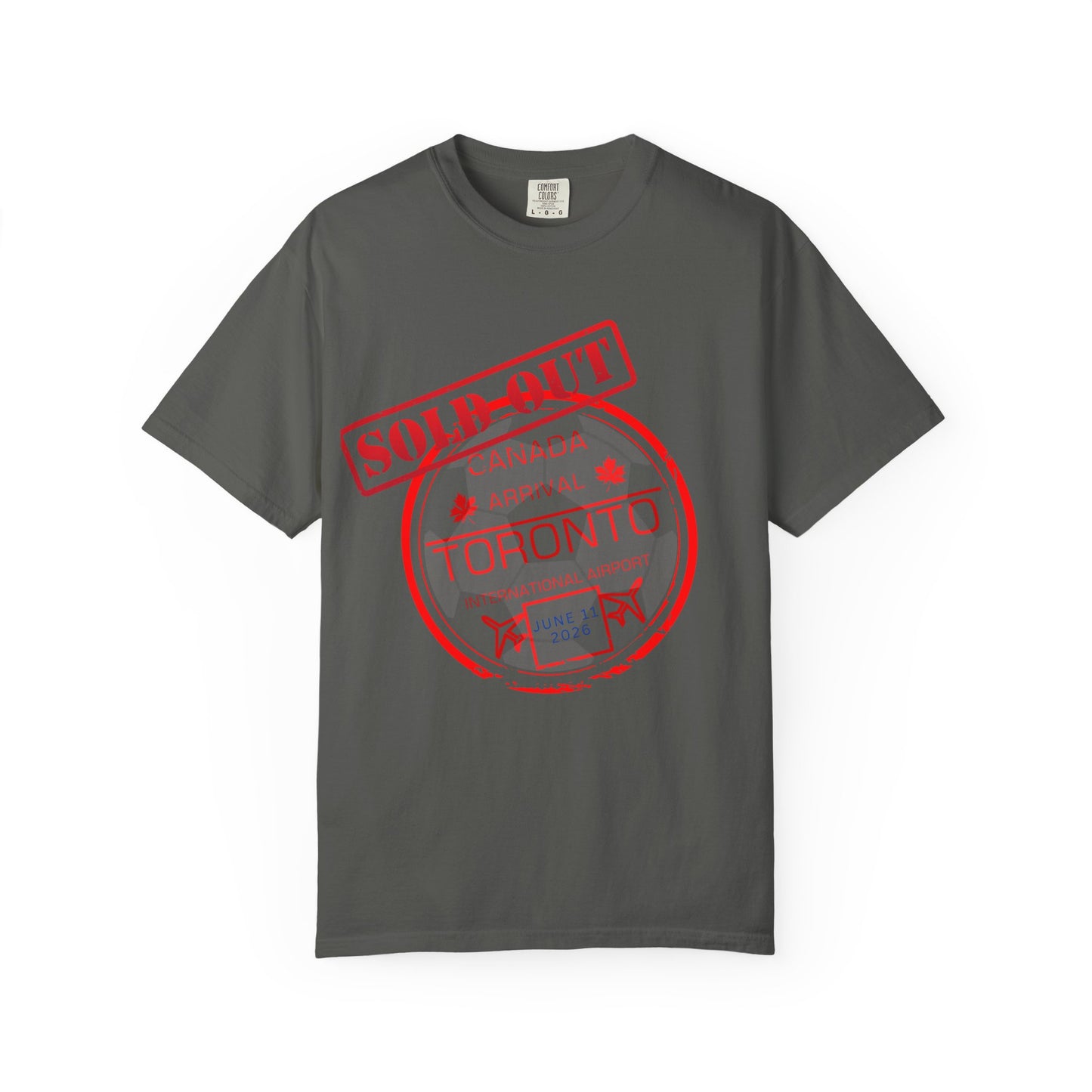 Toronto Soccer Passport Stamp T-Shirt — June 2026 Arrival Tee