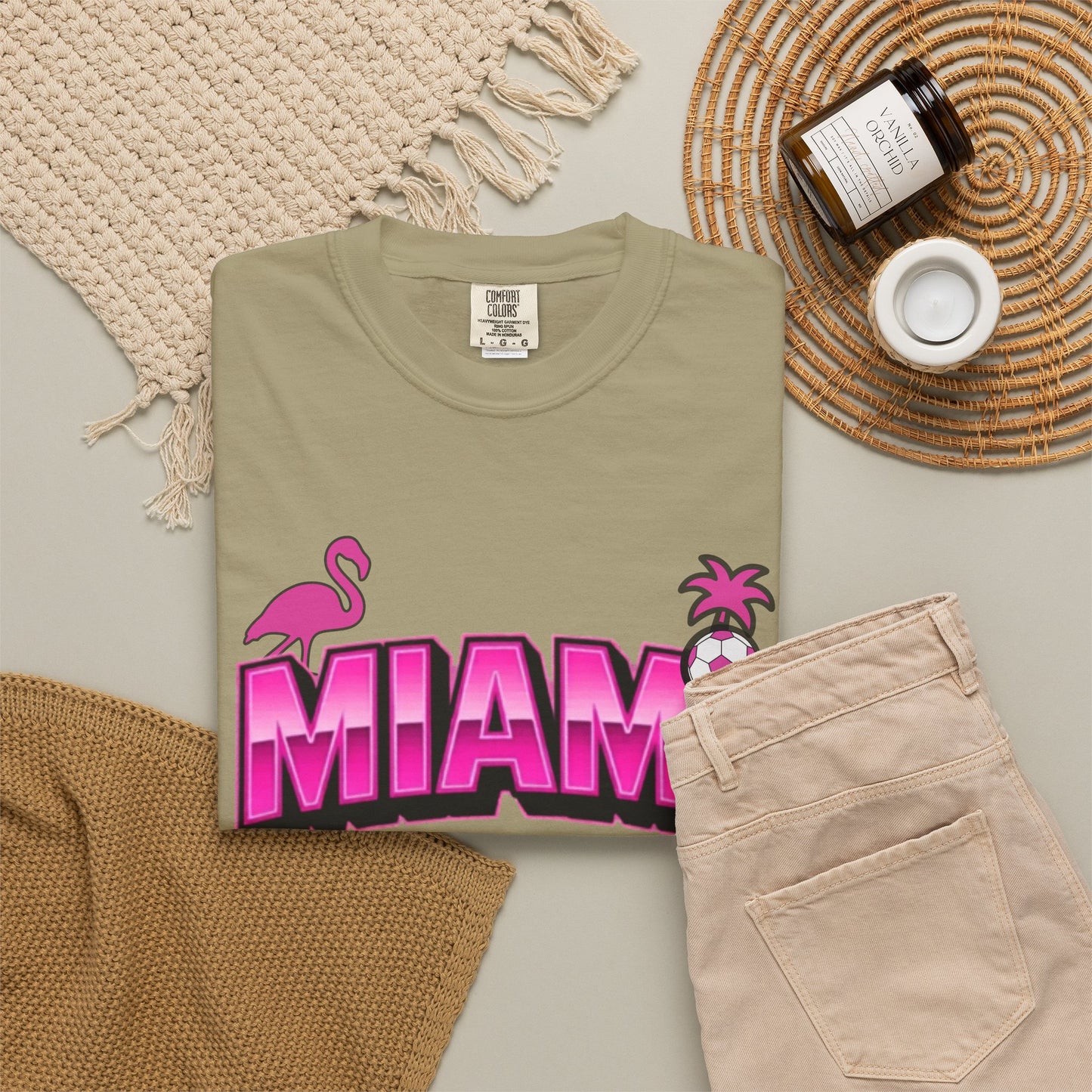 Miami Est 2020 Flamingo Soccer T-Shirt
