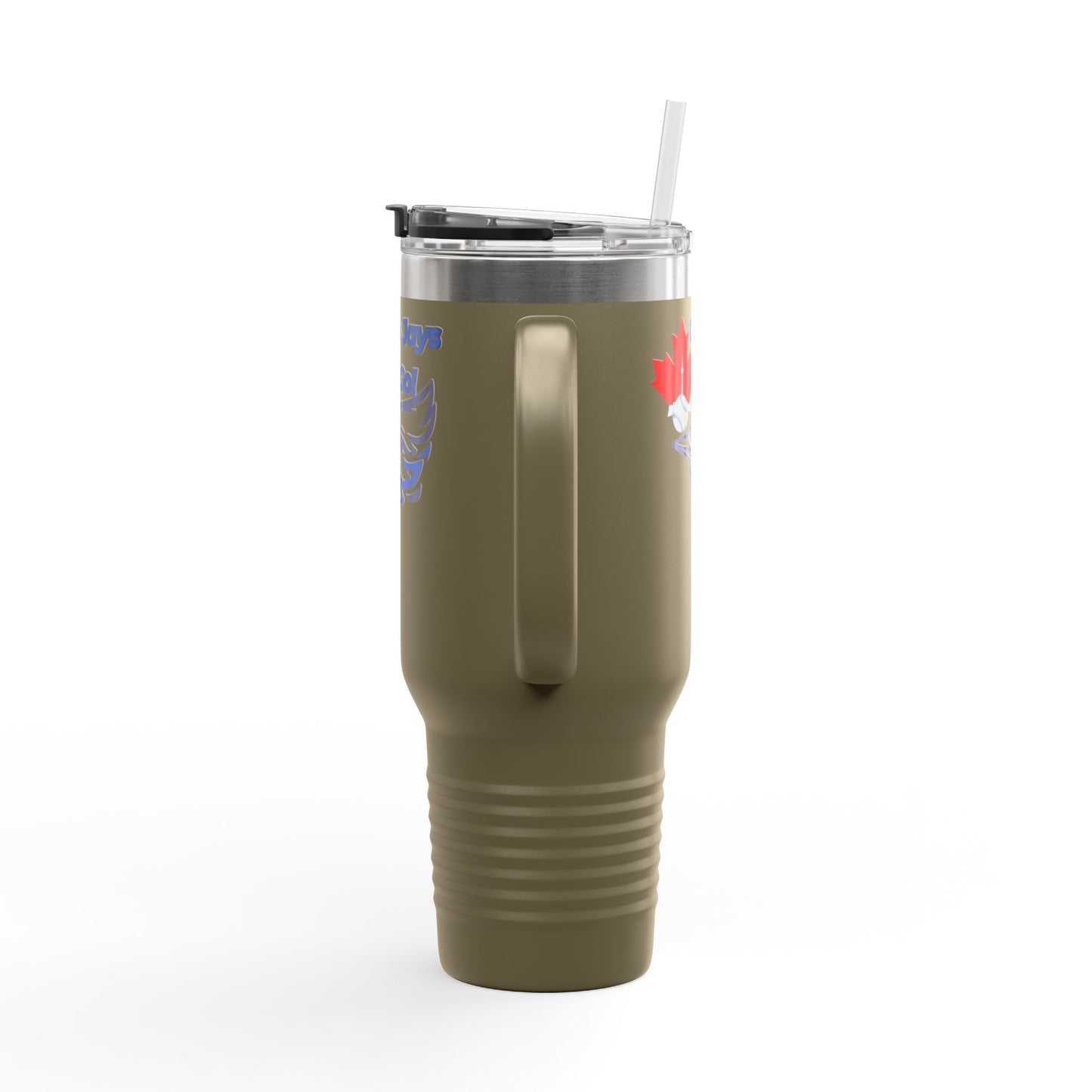 Go Jays Go! 40oz Insulated Travel Mug — Stainless Steel Baseball Fan Tumbler