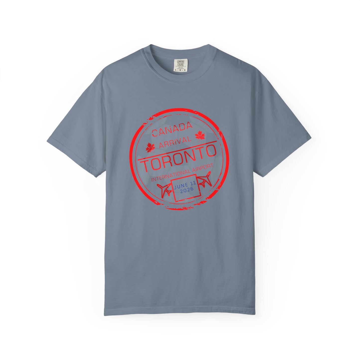 Toronto Soccer Arrival Passport Stamp T-Shirt — July 11, 2026