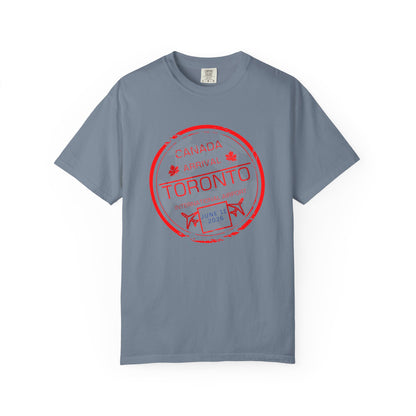 Toronto Soccer Arrival Passport Stamp T-Shirt — July 11, 2026