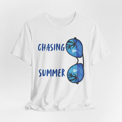 Chasing Summer Sunglasses Tee — Beach Vacation T-Shirt