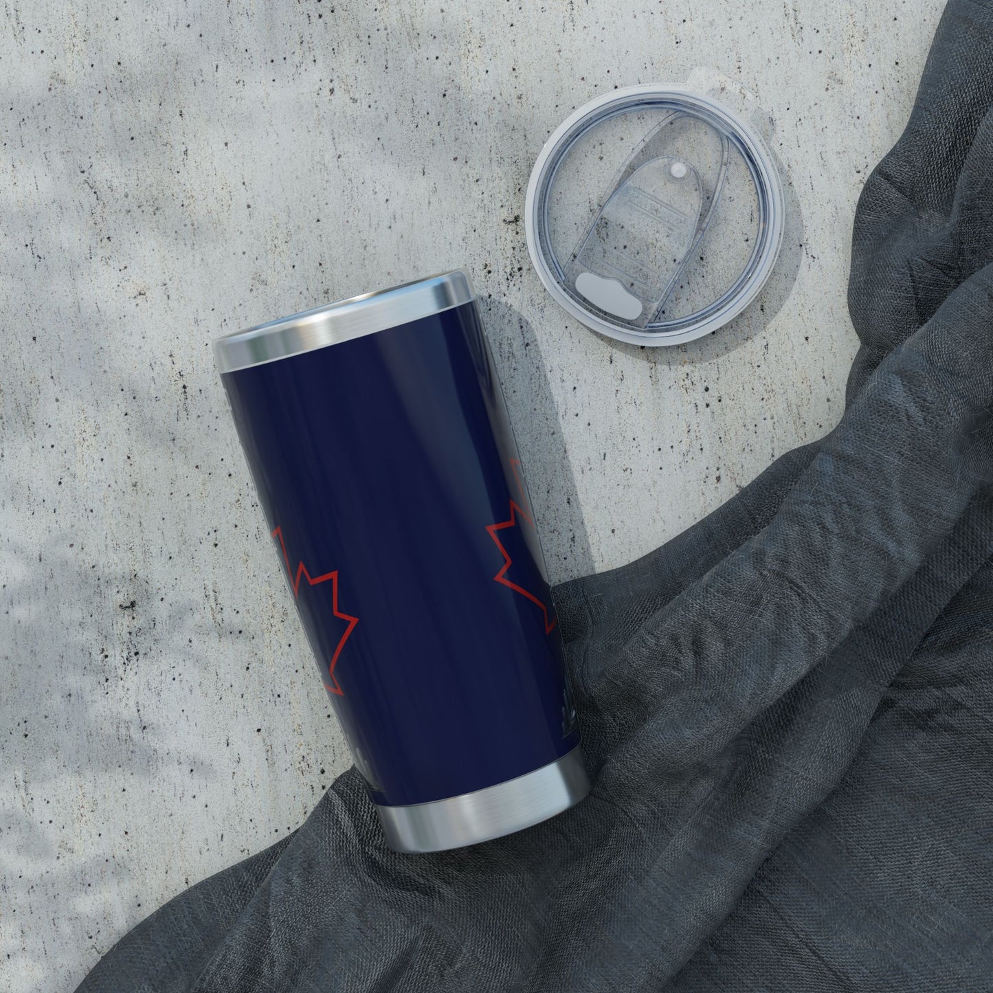 Toronto Pride Maple Line Art 20oz Tumbler — Navy Travel Mug