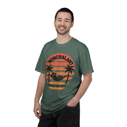 Finally Off Duty T-Shirt — Retro Palm Hammock Graphic Tee