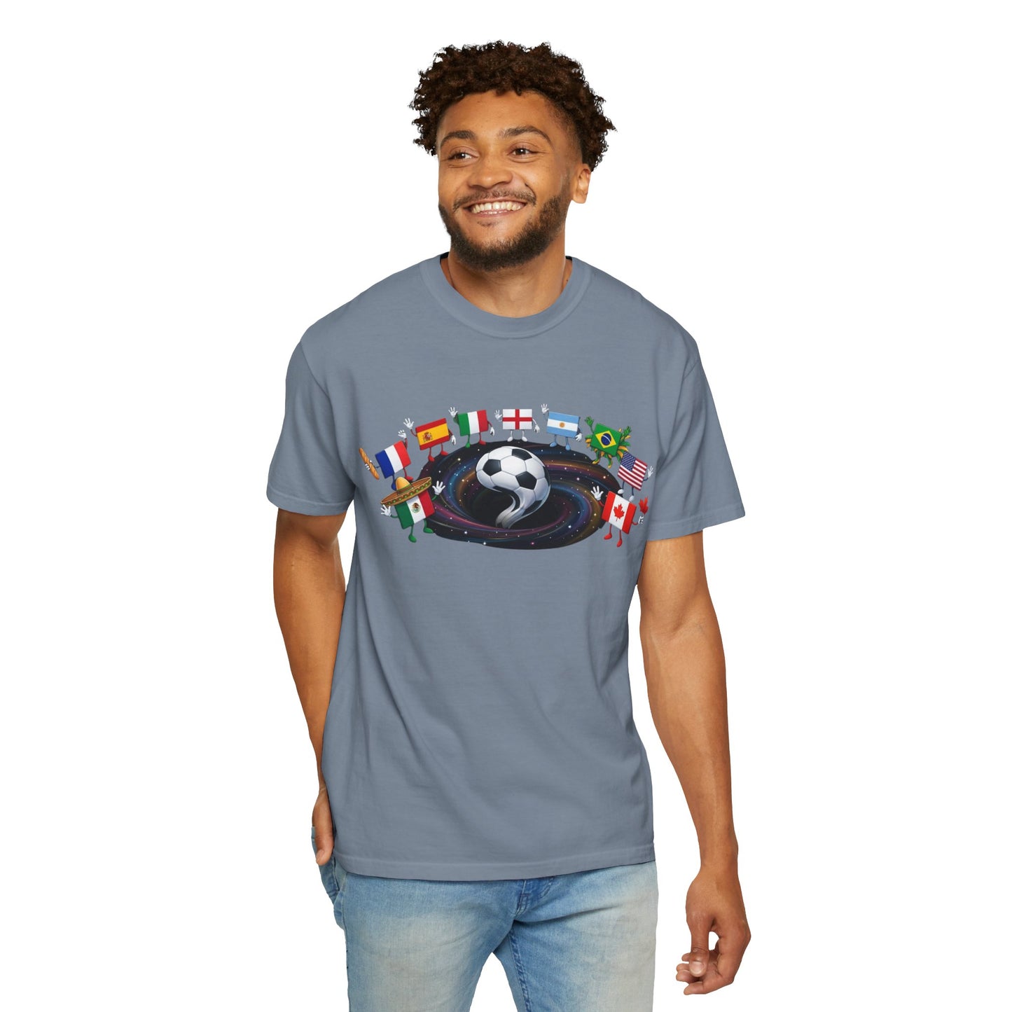 2026 World Soccer Vintage Tee — International Flag Fan T-shirt