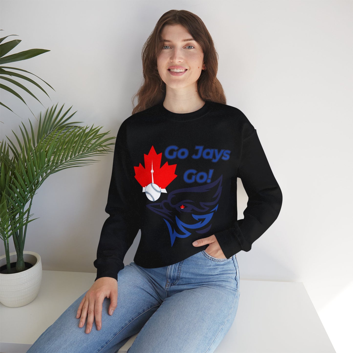 Go Jays Go Canada Crewneck Sweatshirt — Cozy Canadian Winter Gift