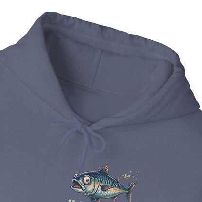 Holy Mackerel Fishing Hoodie — Retro Funny Angler Pullover Sweatshirt