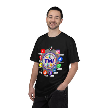 TMI (Too Much Information) Funny Graphic T-Shirt — Sarcastic Social Media Satire