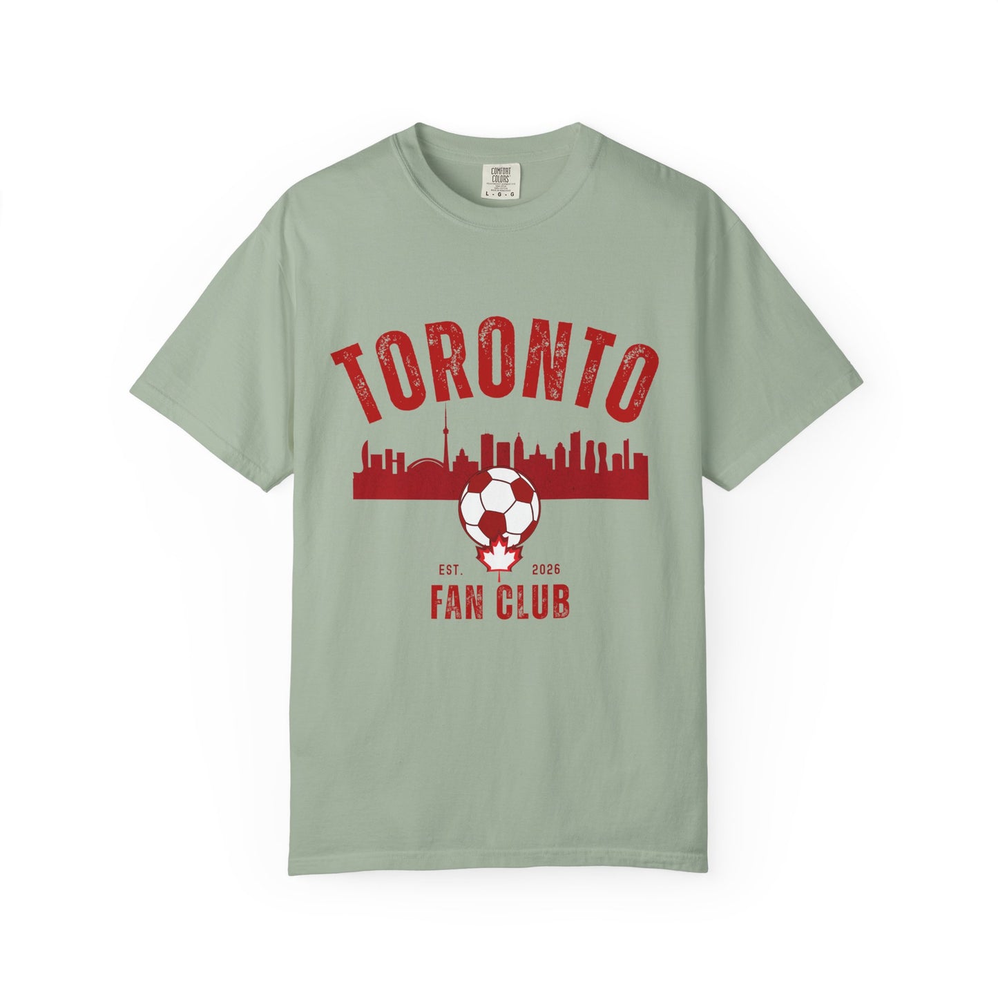 Toronto Soccer Fan Club Retro Skyline T-Shirt — 2026 Comfort Colors Tee