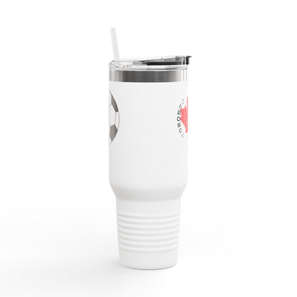 Toronto Soccer Maple Leaf 40oz Insulated Travel Mug with Handle & Straw