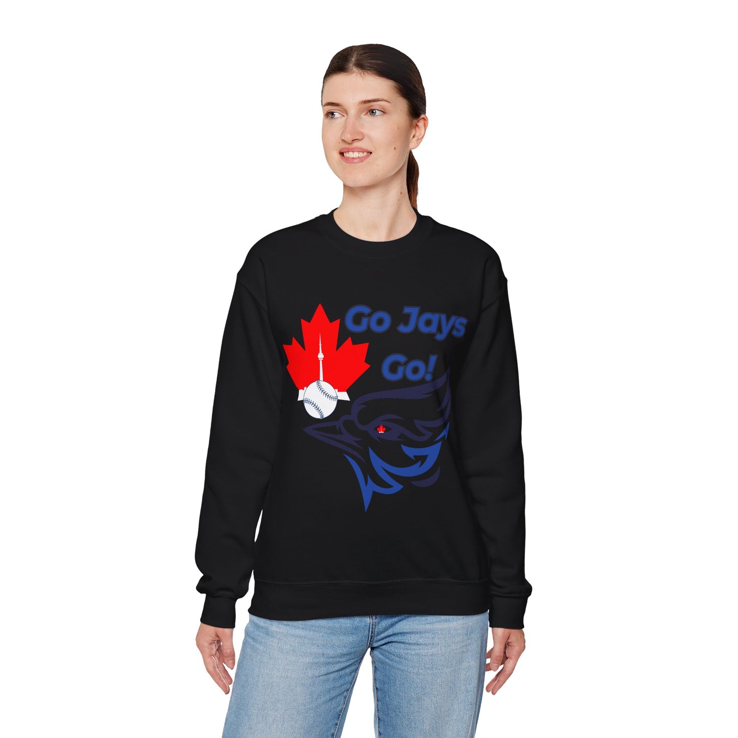 Go Jays Go Canada Crewneck Sweatshirt — Cozy Canadian Winter Gift