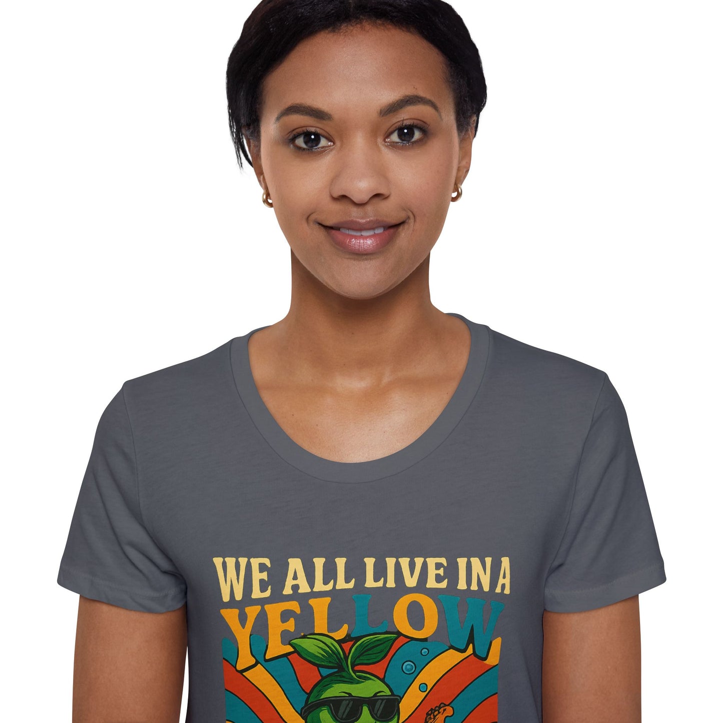 Vintage Submarine Graphic Tee — Retro Ocean Music Vibes Women's Organic T-Shirt