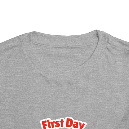 First Day of School Toddler Tee - Cute Panda Backpack Design