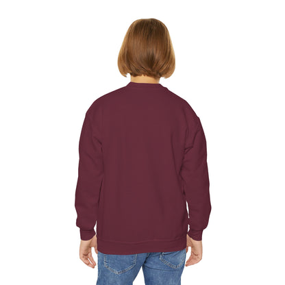 Youth Crewneck Sweatshirt – "Hello School!" Kids Back-to-School Graphic Sweatshirt