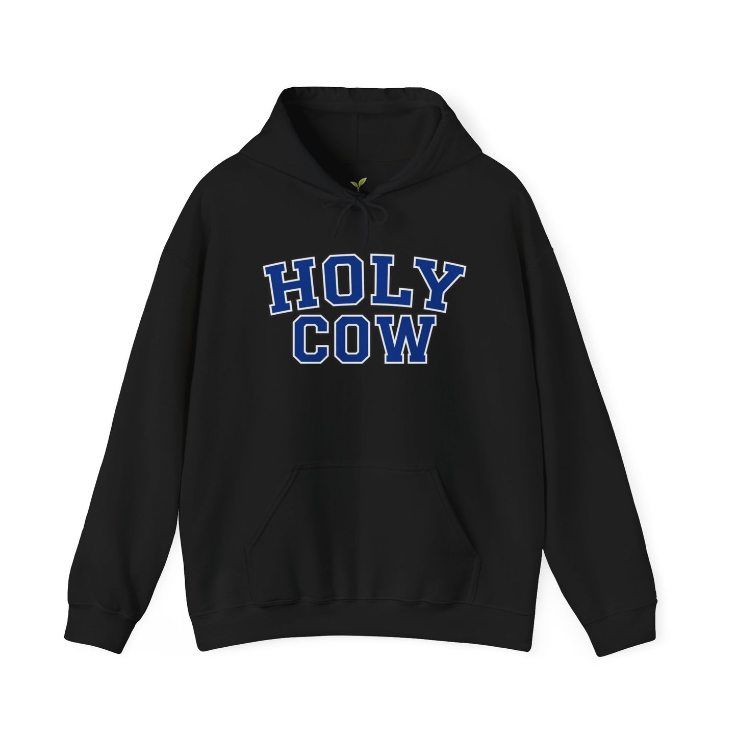 Holy Cow Collegiate Hoodie — Retro Mascot Letterman Style