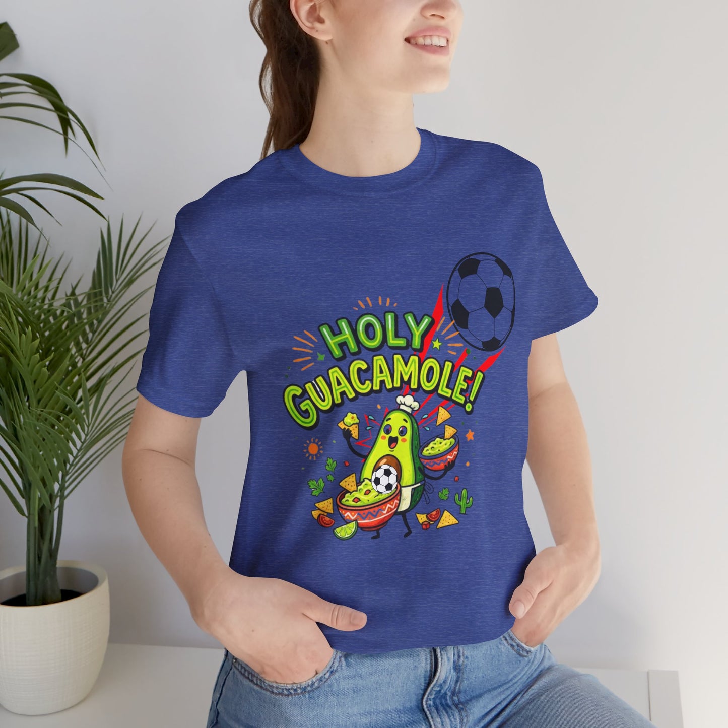 Holy Guacamole Soccer T-Shirt — Funny Avocado Football Fan Tee