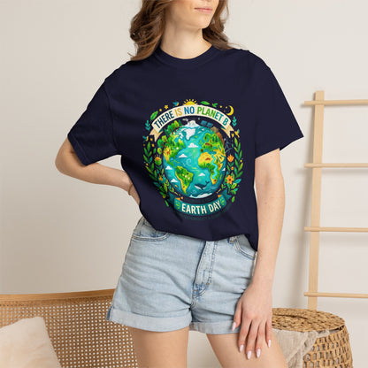 Earth Day T-Shirt — "There Is No Planet B" Eco Floral Earth Illustration