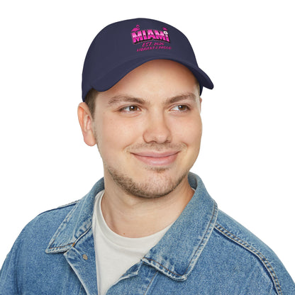 Miami Soccer Pink Flamingo Baseball Cap – Adjustable Cotton Dad Hat