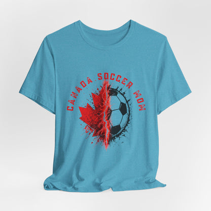 A Gift for her: Canada Soccer Mom Maple Leaf Tee | Soccer Mom T-Shirt