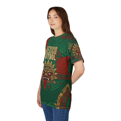 Mexico Futbol Aztec Sun Tee — All-Over-Print Soccer Jersey