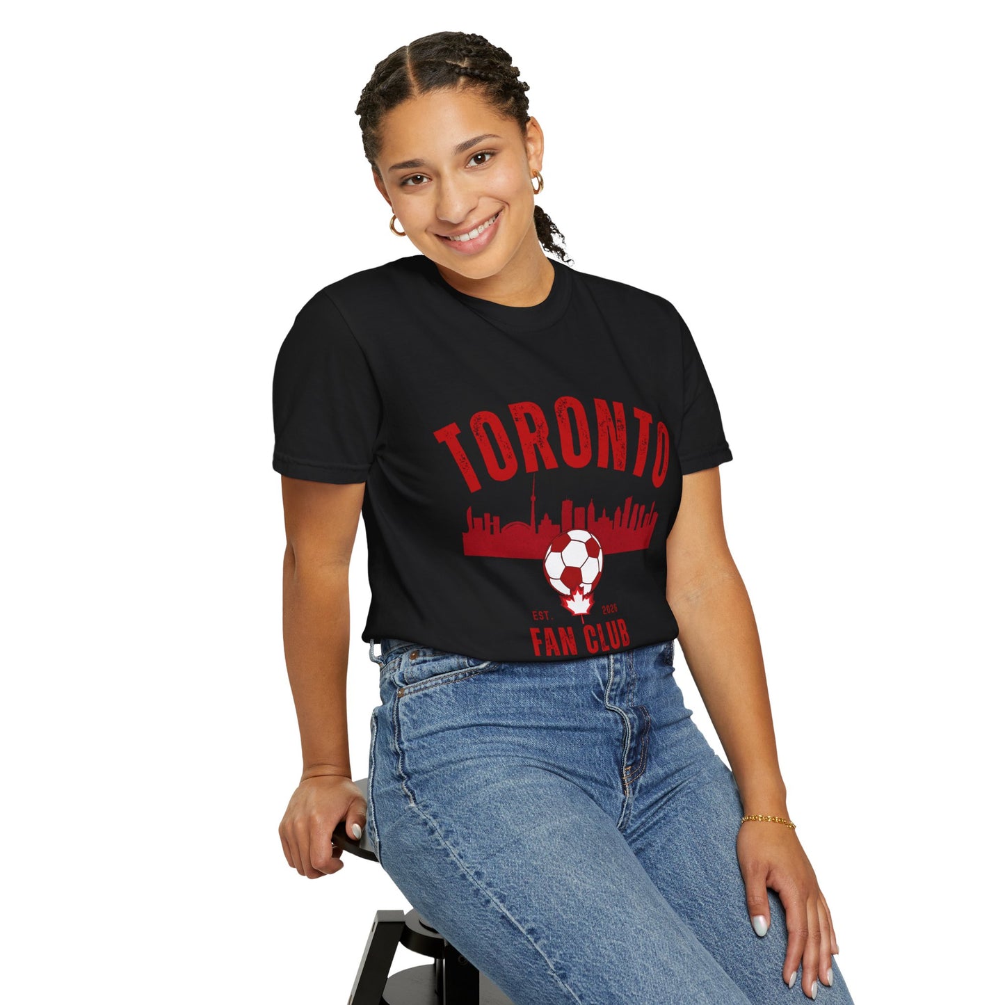Toronto Soccer Fan Club Retro Skyline T-Shirt — 2026 Comfort Colors Tee