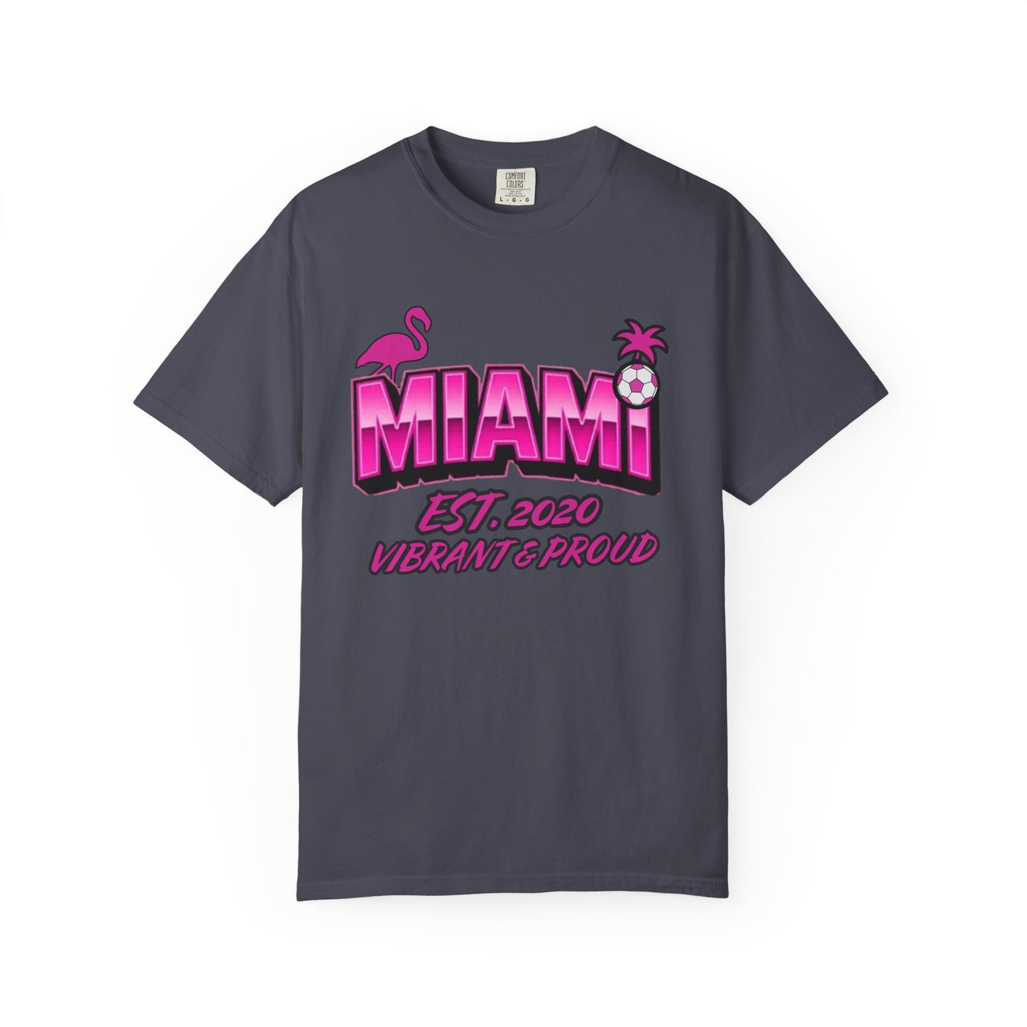 Miami Est 2020 Flamingo Soccer T-Shirt