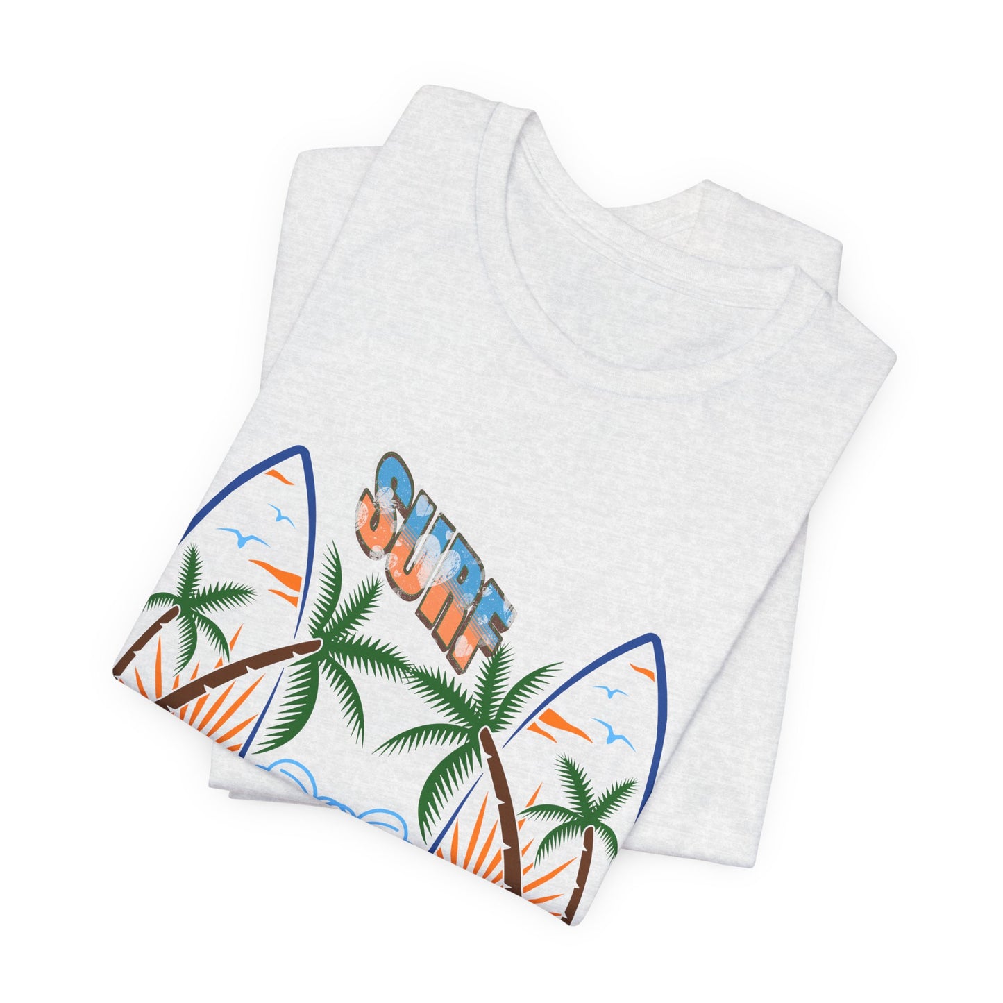 Surf Graphic T-Shirt — Surf Design Unisex Jersey Short Sleeve Tee