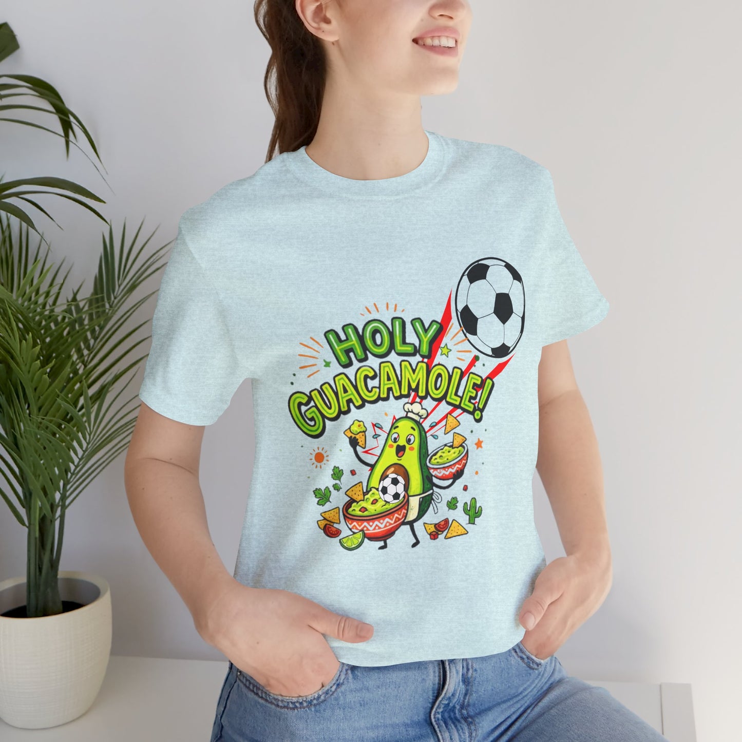 Holy Guacamole Soccer T-Shirt — Funny Avocado Football Fan Tee