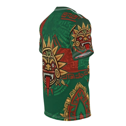 Mexico Futbol Aztec Sun Tee — All-Over-Print Soccer Jersey