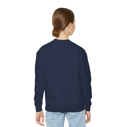Youth Crewneck Sweatshirt – "Hello School!" Kids Back-to-School Graphic Sweatshirt