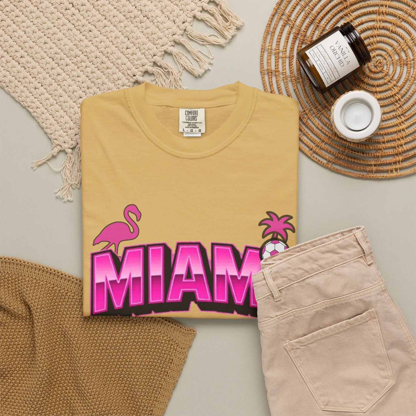 Miami Est 2020 Flamingo Soccer T-Shirt