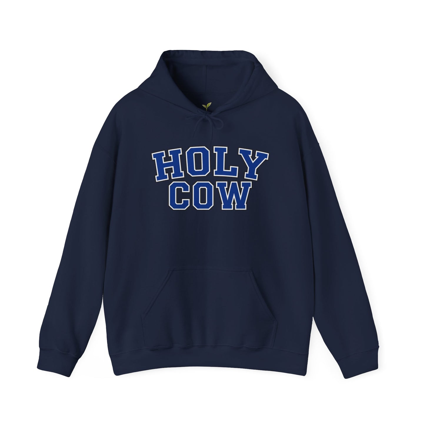 Holy Cow Collegiate Hoodie — Retro Mascot Letterman Style