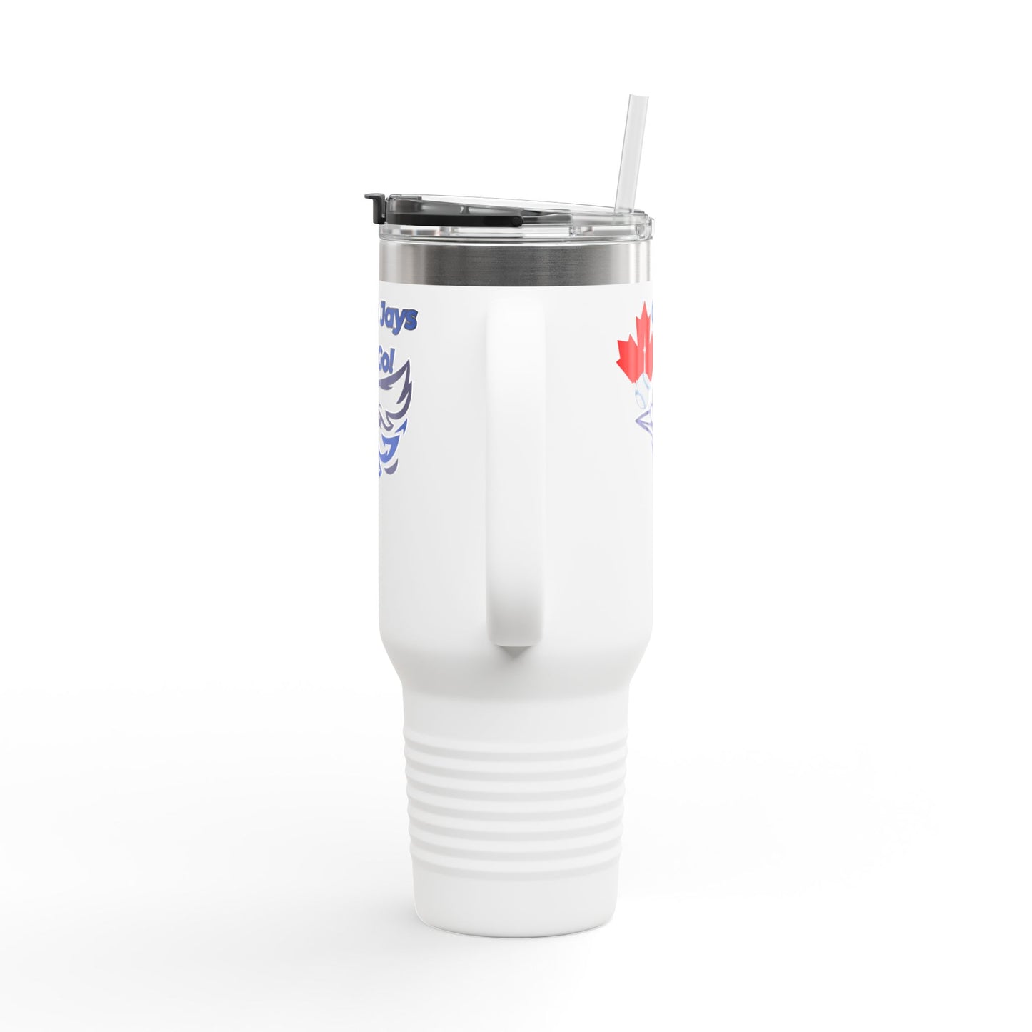 Go Jays Go! 40oz Insulated Travel Mug — Stainless Steel Baseball Fan Tumbler