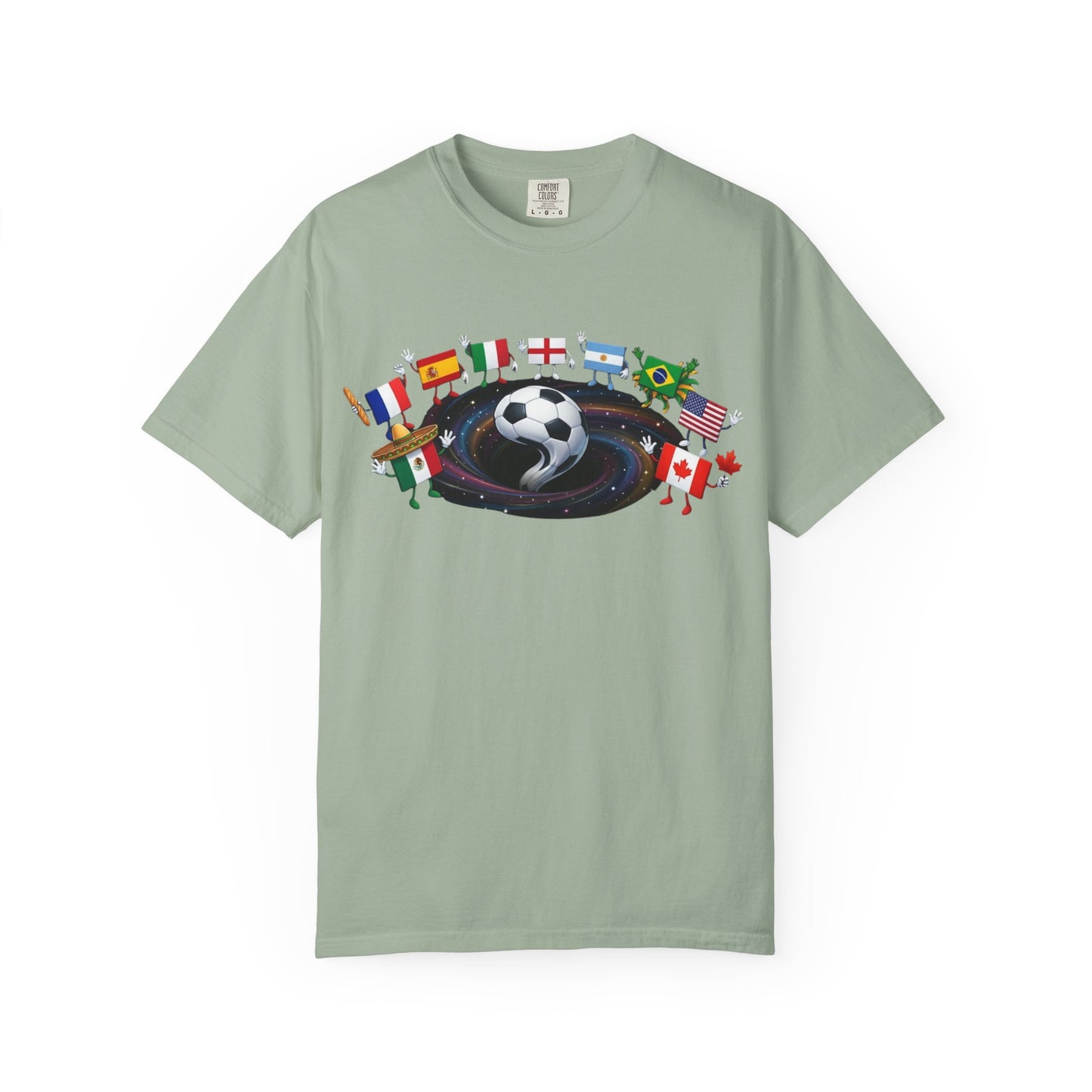2026 World Soccer Vintage Tee — International Flag Fan T-shirt