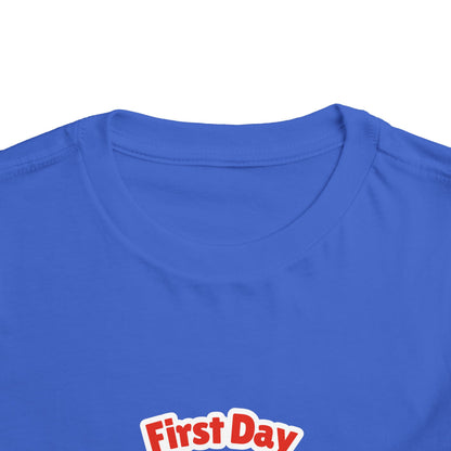 First Day of School Toddler Tee - Cute Panda Backpack Design