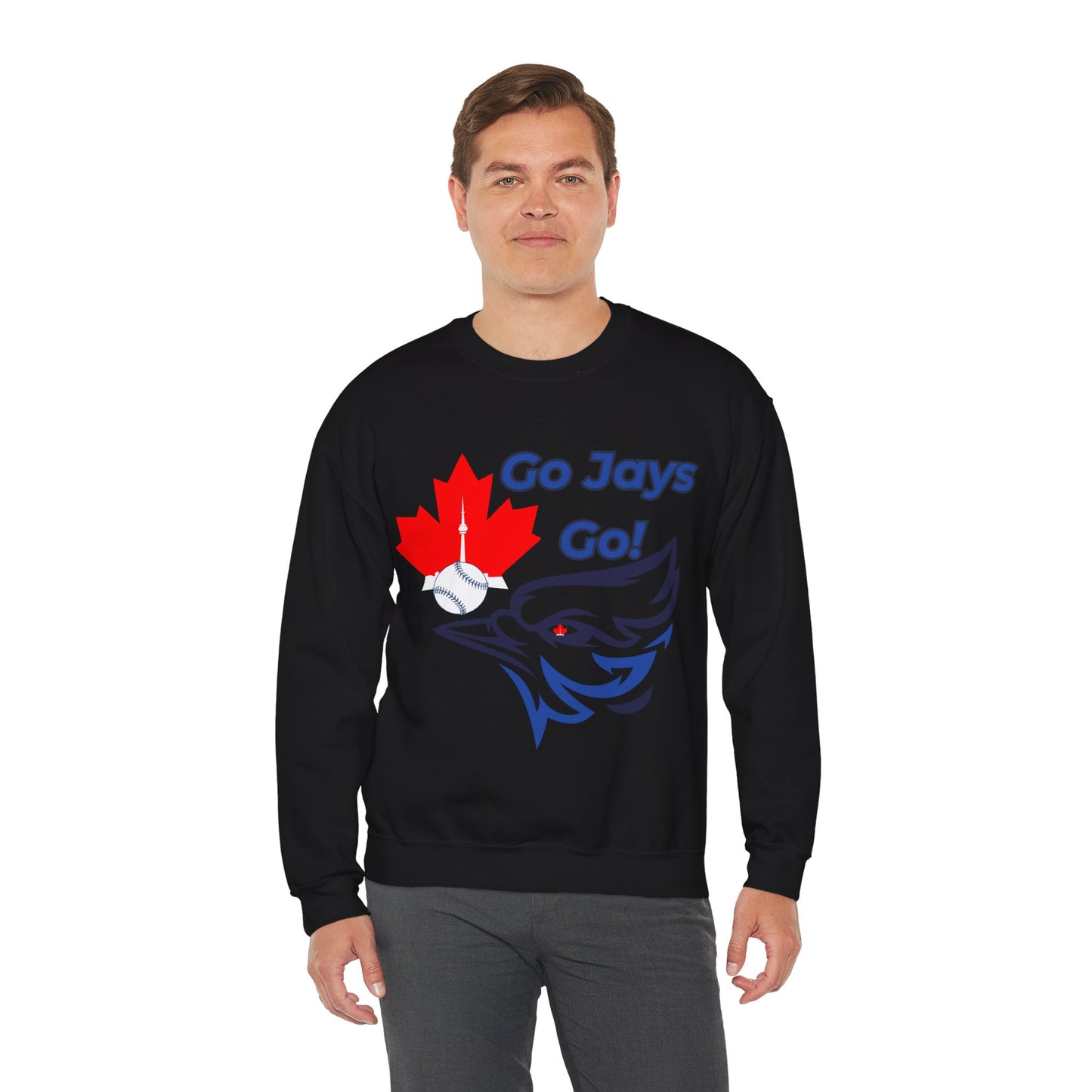 Go Jays Go Canada Crewneck Sweatshirt — Cozy Canadian Winter Gift