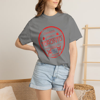 Toronto Soccer Arrival Passport Stamp T-Shirt — July 11, 2026