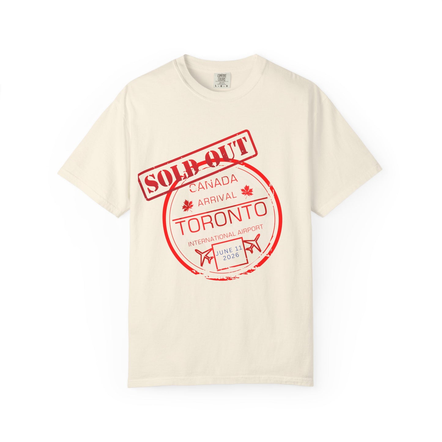 Toronto Soccer Passport Stamp T-Shirt — June 2026 Arrival Tee