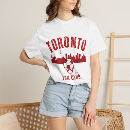 Toronto Soccer Fan Club Retro Skyline T-Shirt — 2026 Comfort Colors Tee