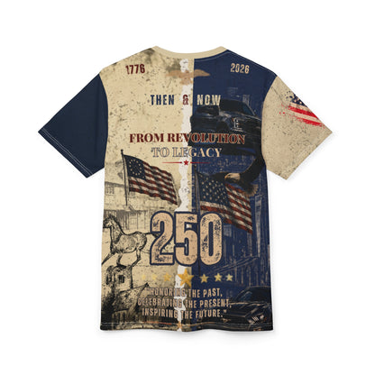 America 250 Years of Freedom Patriotic Tee | Revolution to Legacy