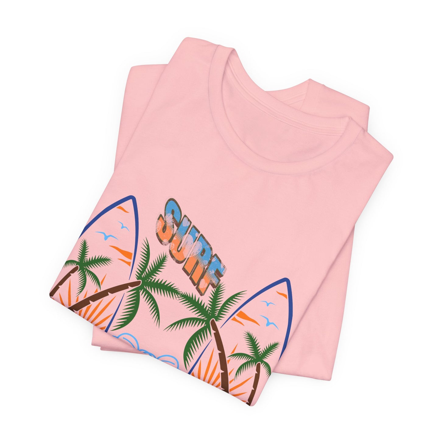 Surf Graphic T-Shirt — Surf Design Unisex Jersey Short Sleeve Tee