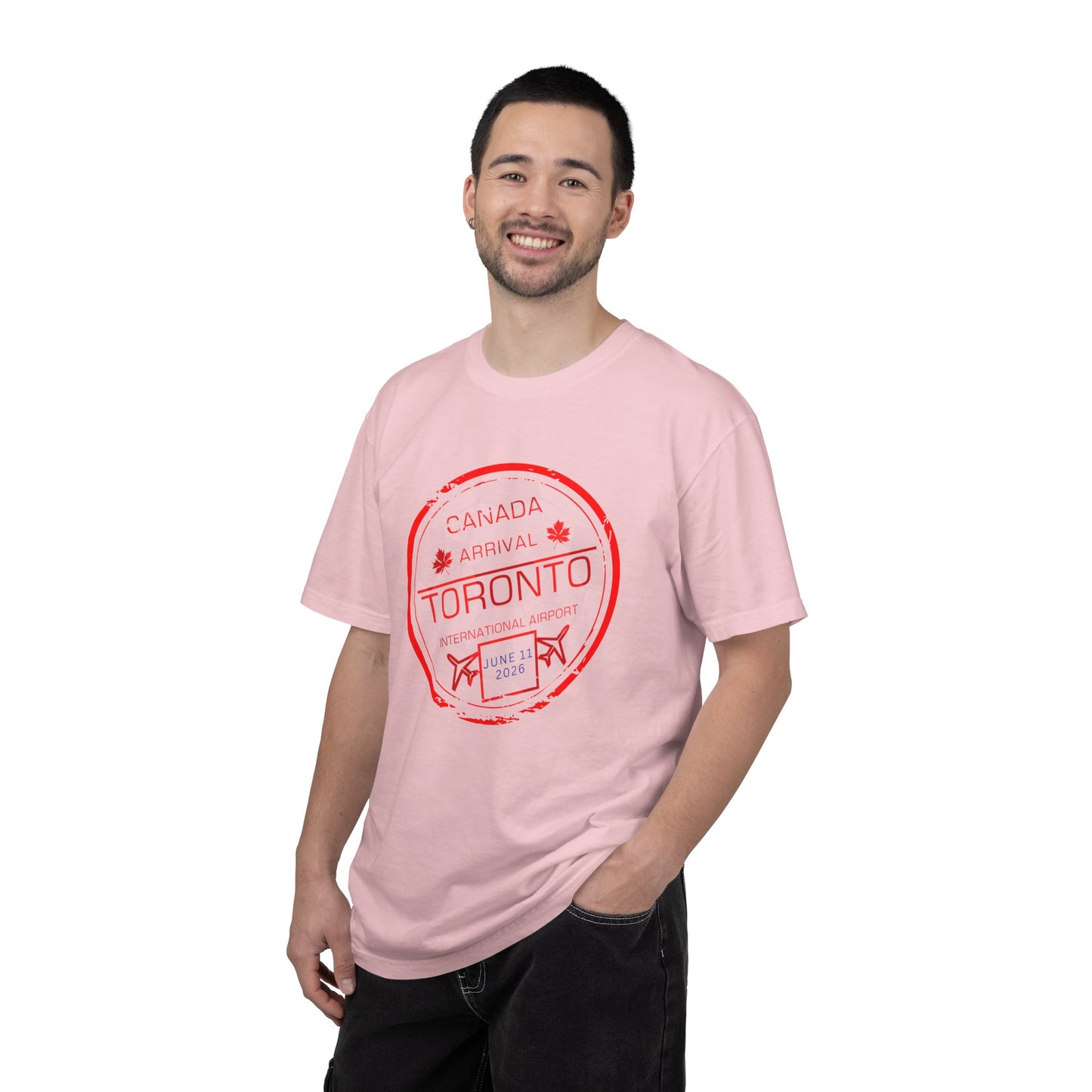 Toronto Soccer Arrival Passport Stamp T-Shirt — July 11, 2026